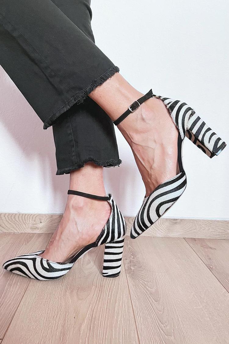 Odette™ | Zebra Strap Pumps