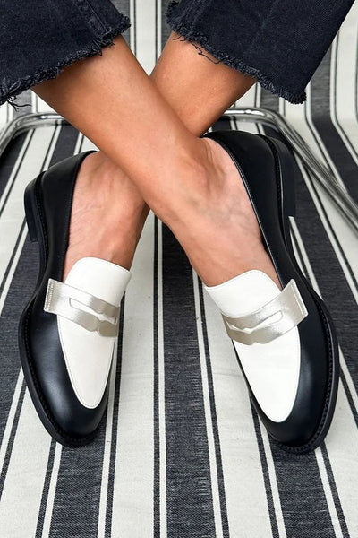 Lucia™ | Monochrome Classic Loafers