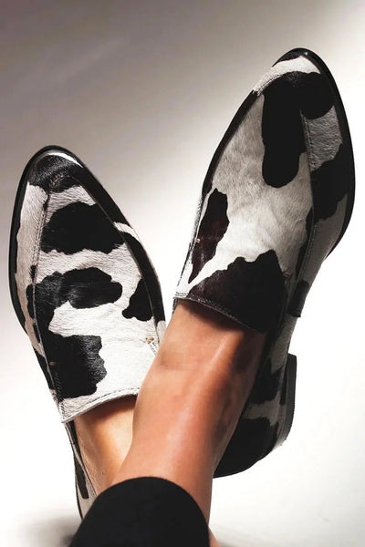 Brielle™ | Cow-Print Slip-Ons