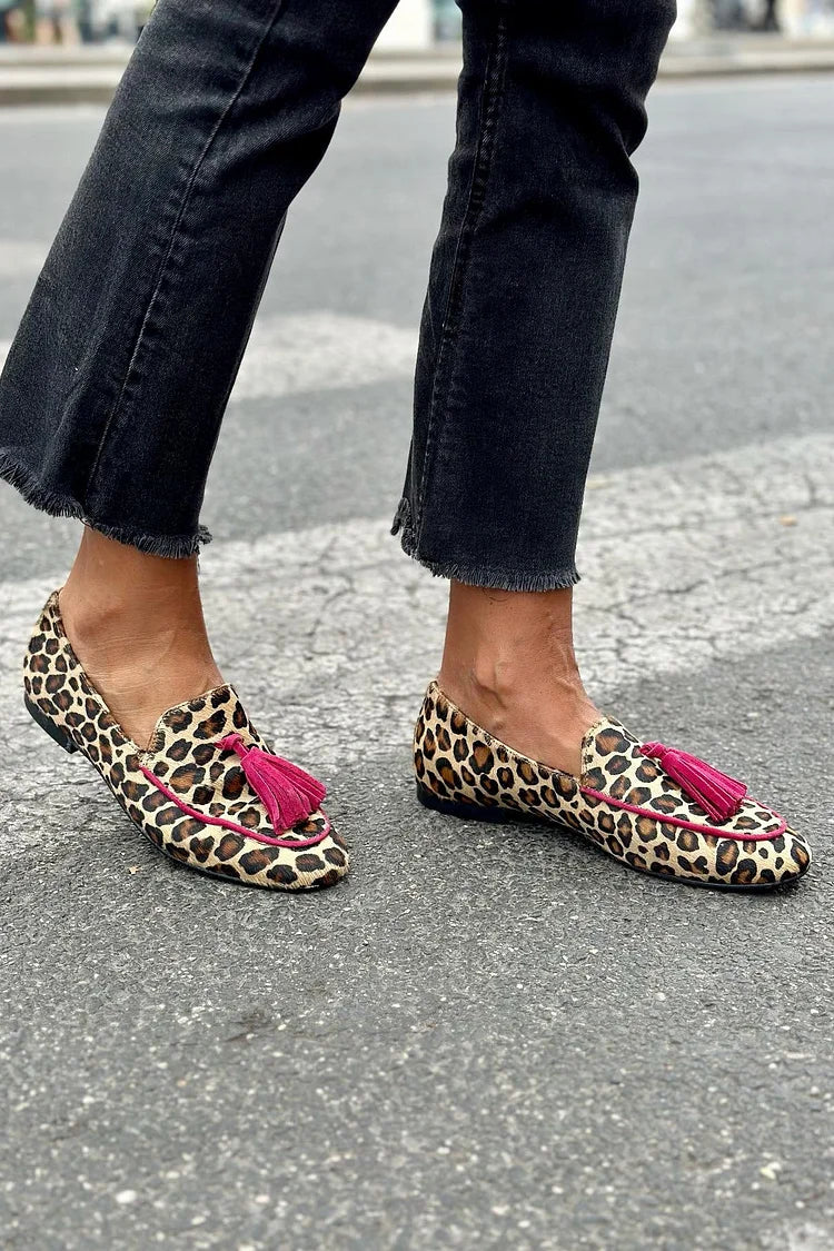 Odette™ | Animal Print Loafers