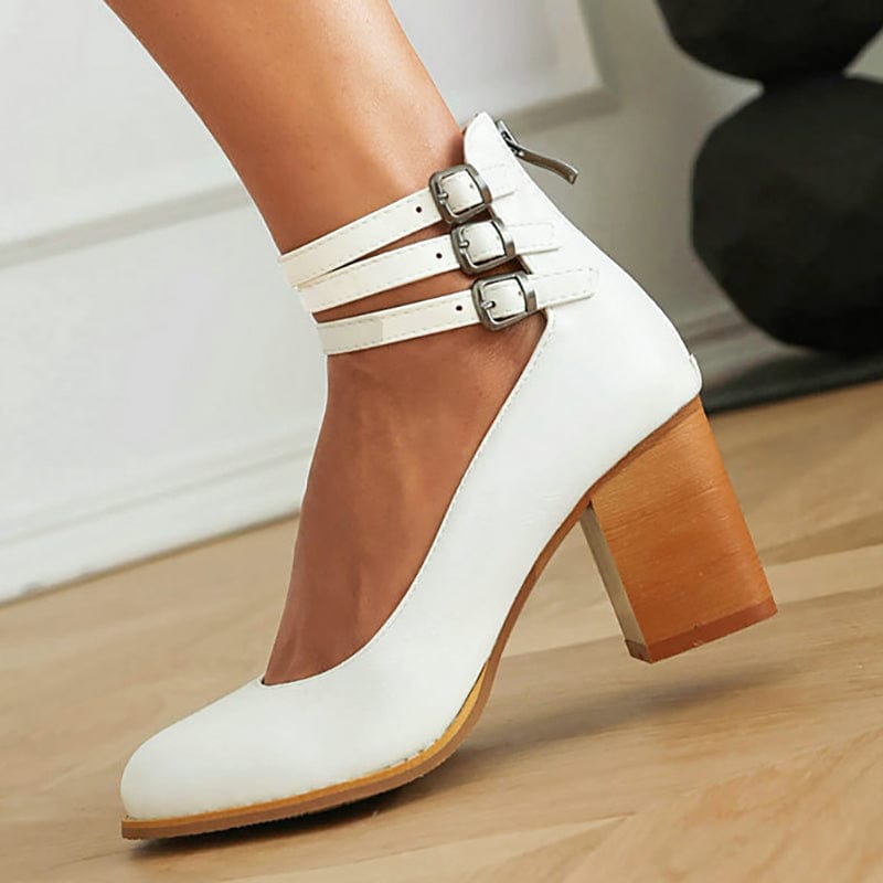Vivienne™ | Triple Buckle Heels