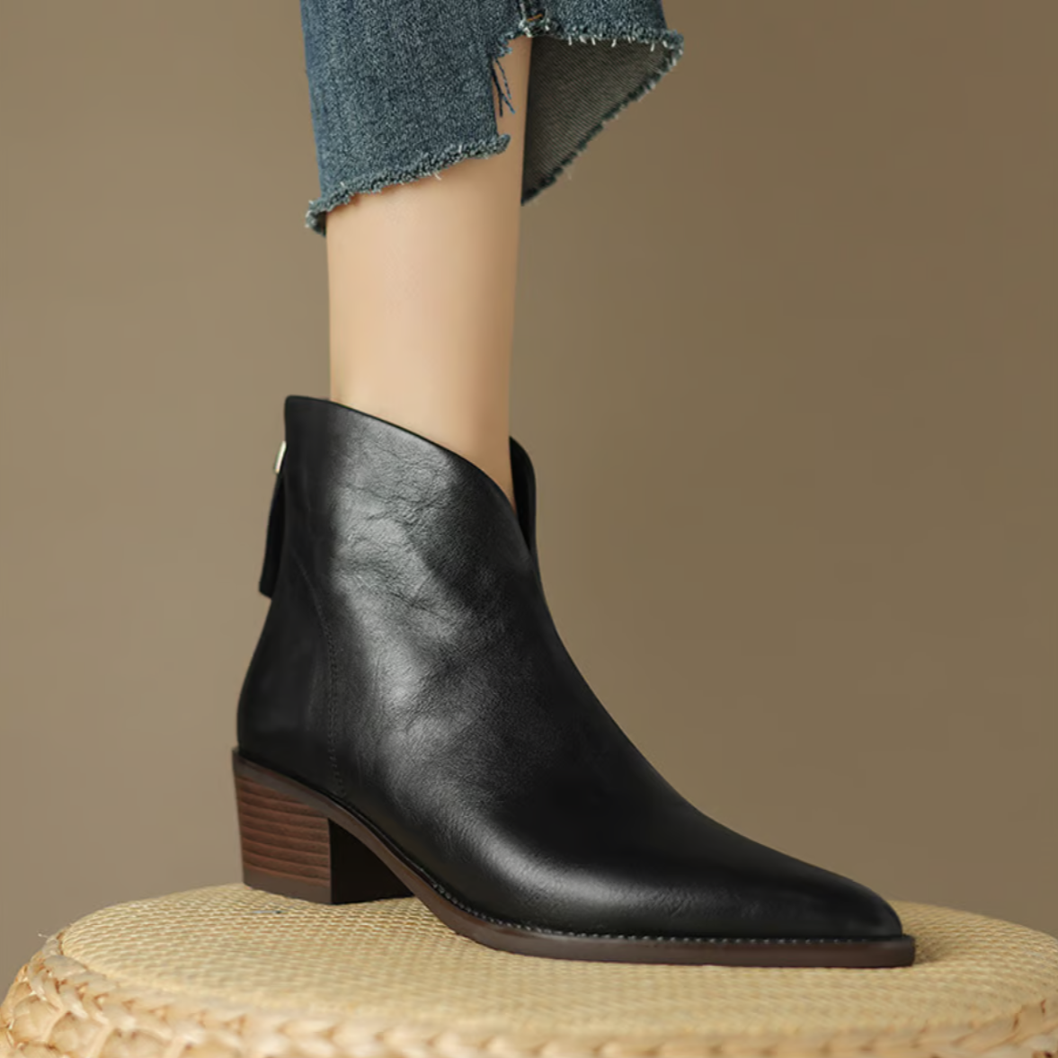 Sierra™ | Luxe Low-Heel Ankle Boots