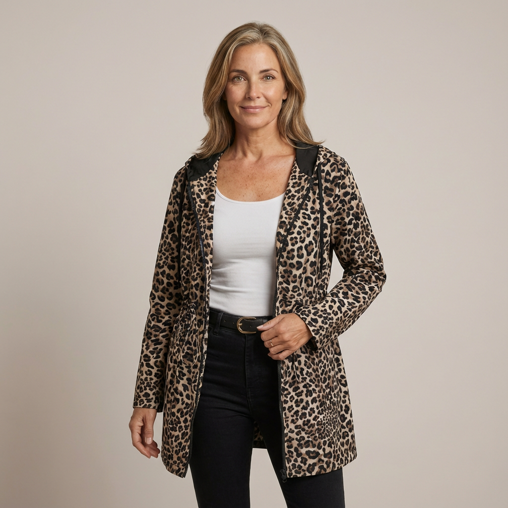 Sierra™ | Reversible Leopard Print Hooded Coat