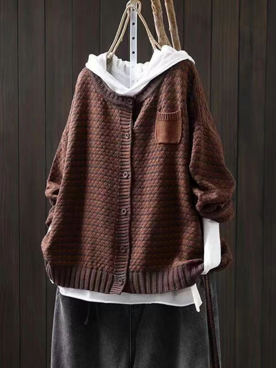 Seliora™ | Textured Knit Cardigan