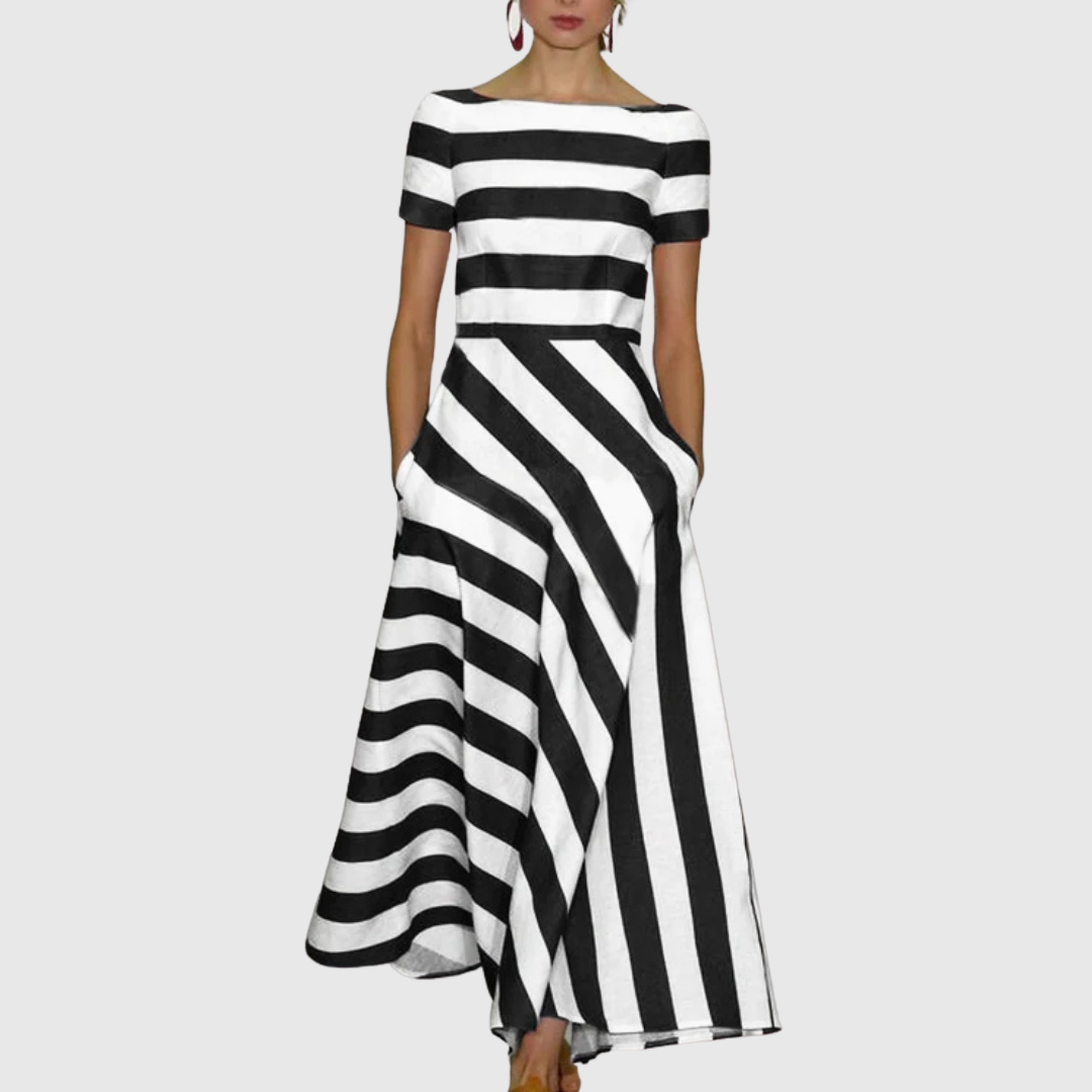 Seraphine™ | Striped Fluid Dress