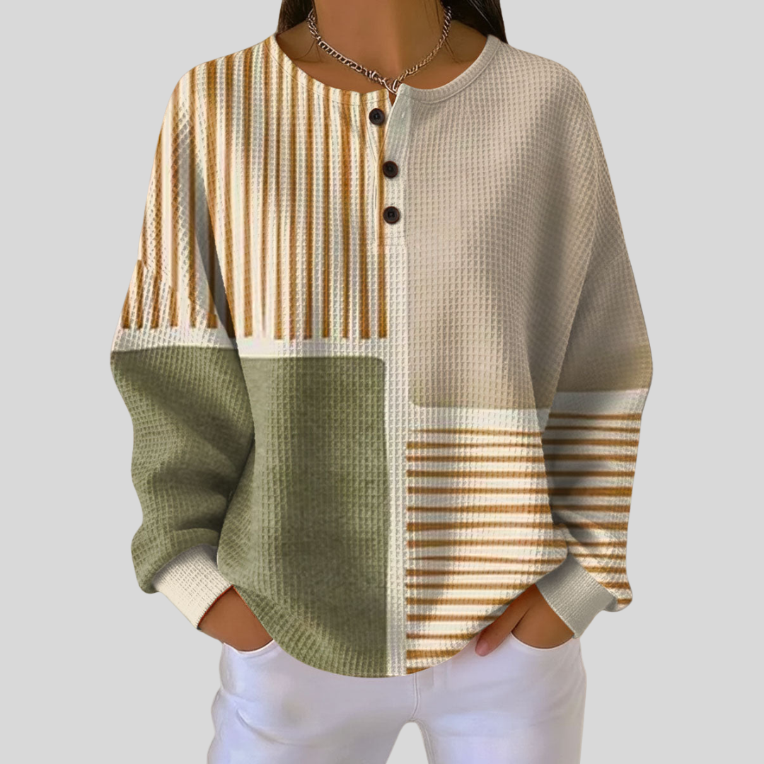 Sienna™ | Luxe Waffle Knit Daily Sweater