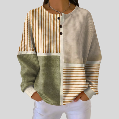 Sienna™ | Luxe Waffle Knit Daily Sweater
