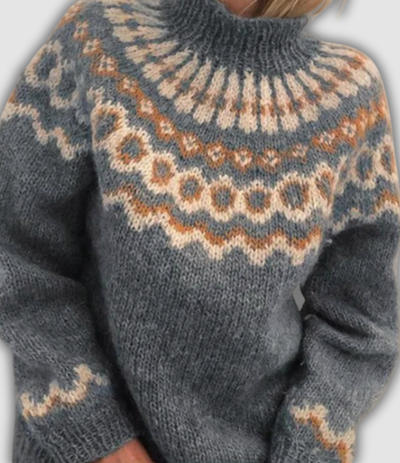 Violetta™ | Snug Turtleneck Knit Sweater