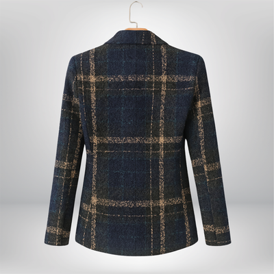 Brooke™ | Classic Plaid Wool Coat