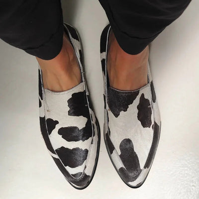 Brielle™ | Cow-Print Slip-Ons