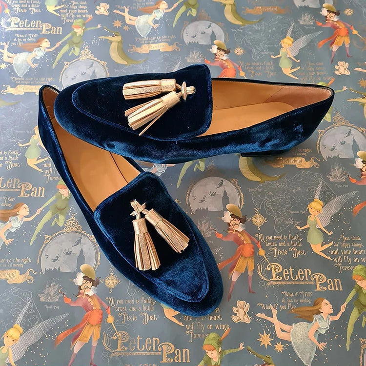 Mirella™ | Midnight Elegance Loafers