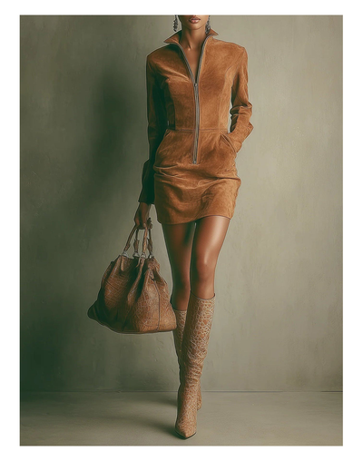 Aria™ | Zipper Mini Dress