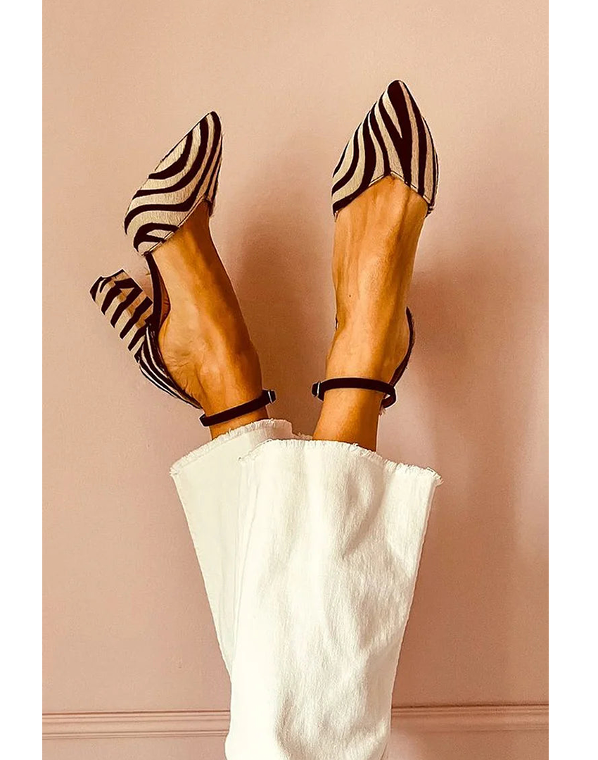 Camille™ | Zebra Print Pointed Pumps