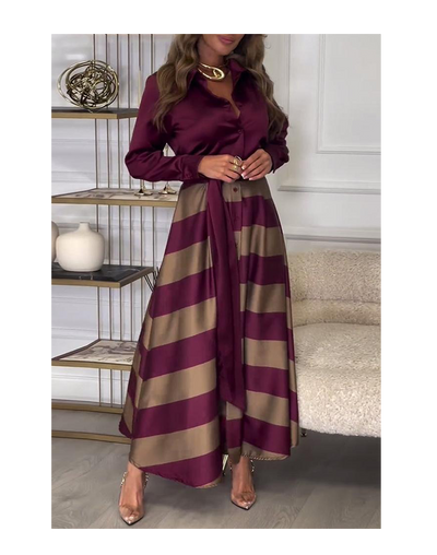 Ava™ | Long Striped Dress