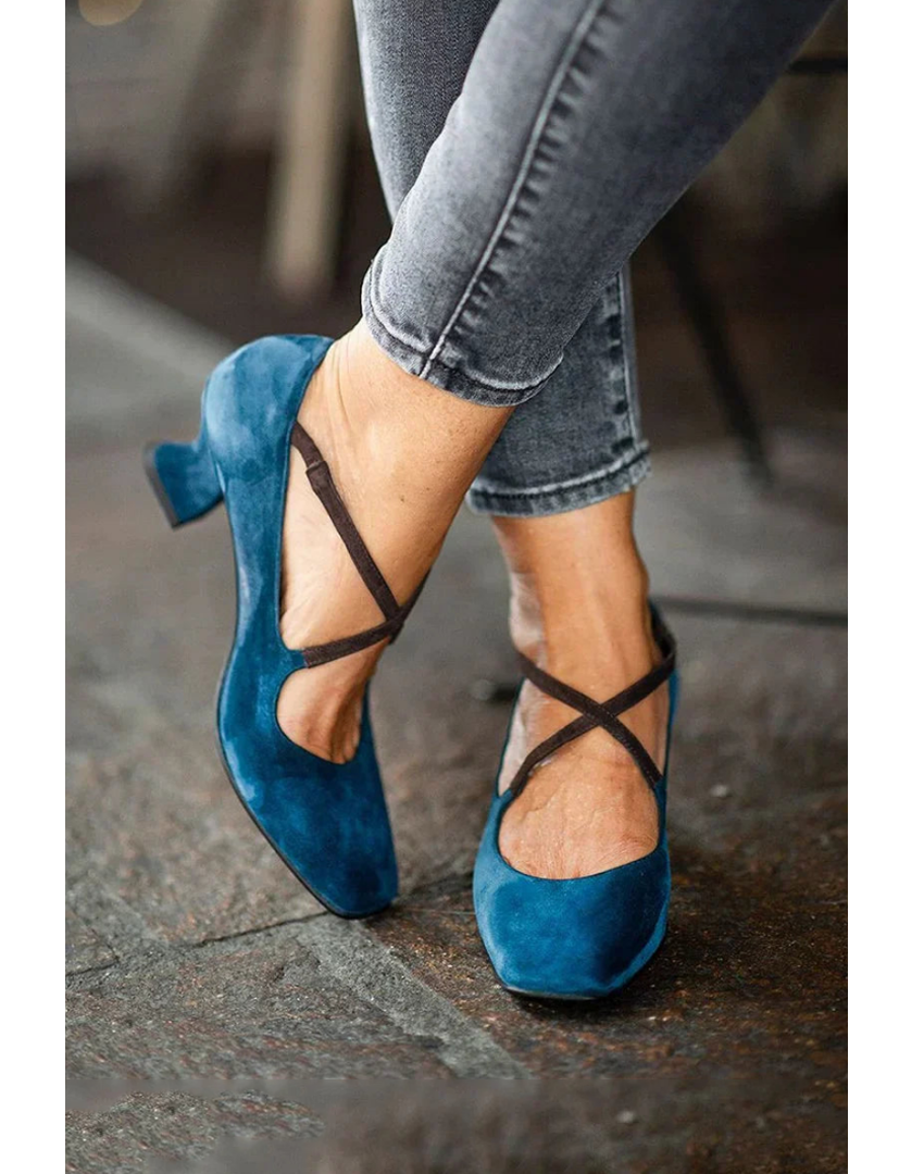 Clara™ | Elegant Strap Mid-Heels