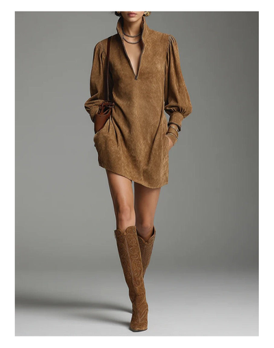 Violet™ | Turtleneck Mini Dress