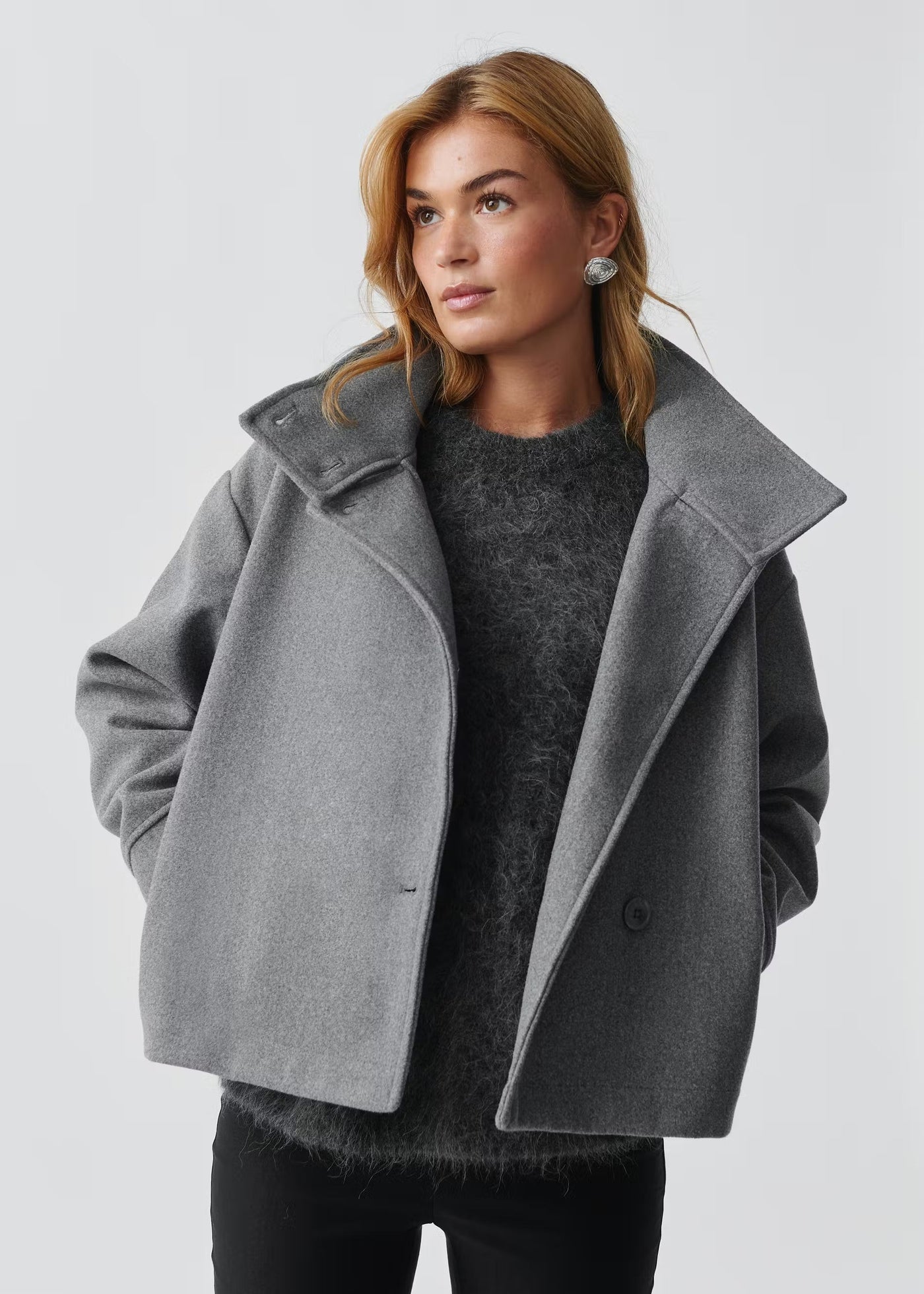 Sloan™ | High-Neck Classic Wool Coat