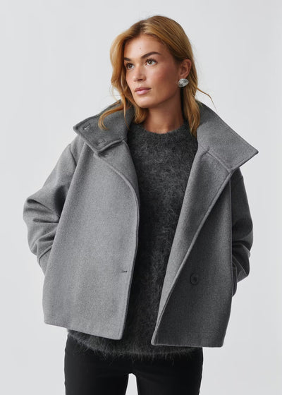 Sloan™ | High-Neck Classic Wool Coat