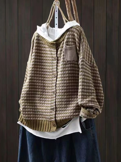 Seliora™ | Textured Knit Cardigan