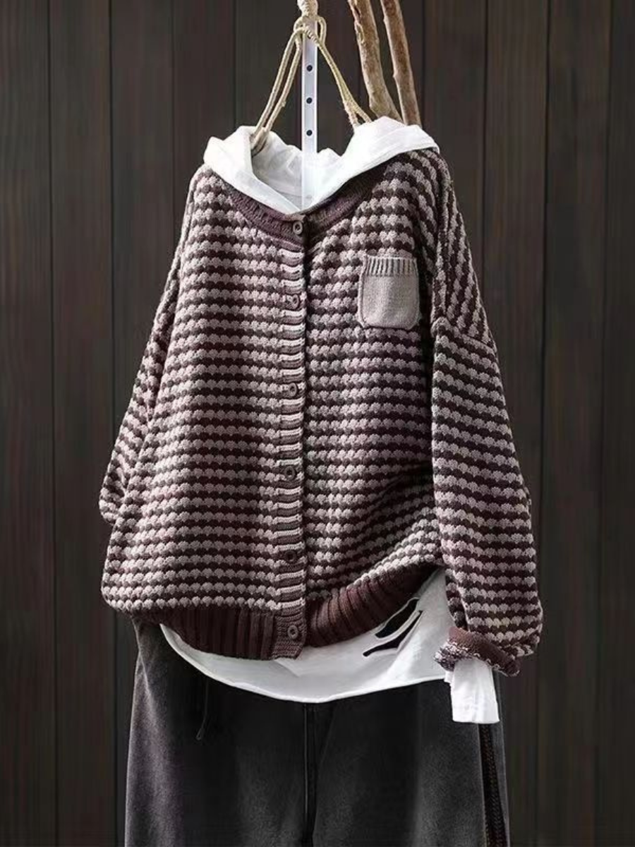 Seliora™ | Textured Knit Cardigan