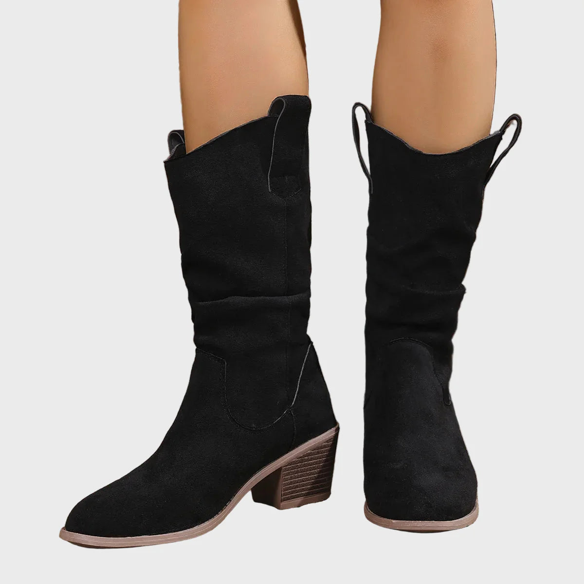 Ava™ | Stylish Mid-Heel Cowboy Boots