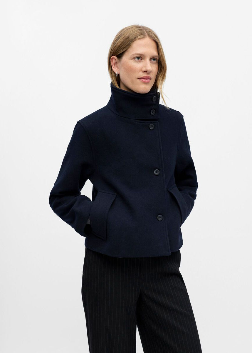 Sloan™ | High-Neck Classic Wool Coat