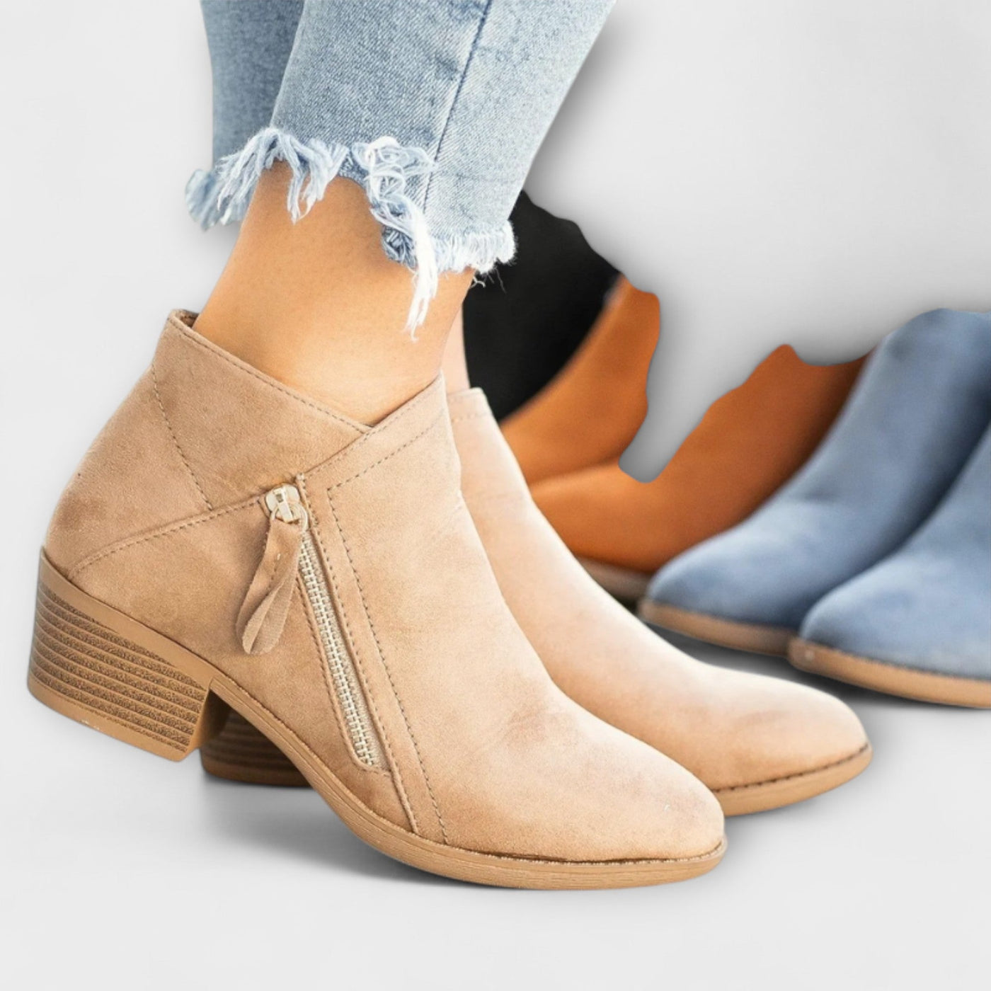 Abigail™ | Chic Wide Heel Boots