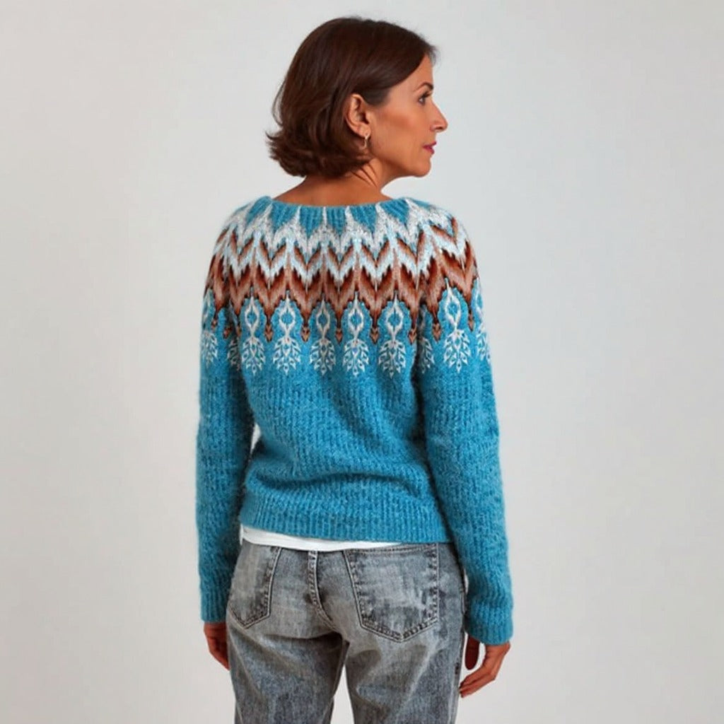 Aurora™ | Chic Icelandic Knit Sweater
