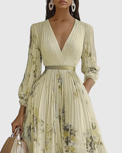 Siena™ | Elegant Pleated Maxi Dress