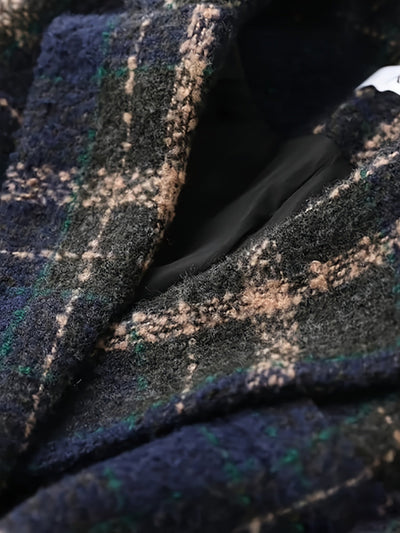 Brooke™ | Classic Plaid Wool Coat
