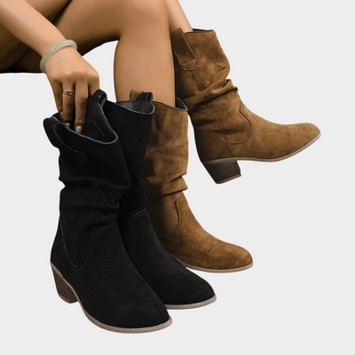 Ava™ | Stylish Mid-Heel Cowboy Boots