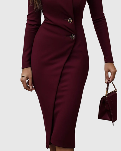 Rosalie™ | Wrap-Style Midi Dress