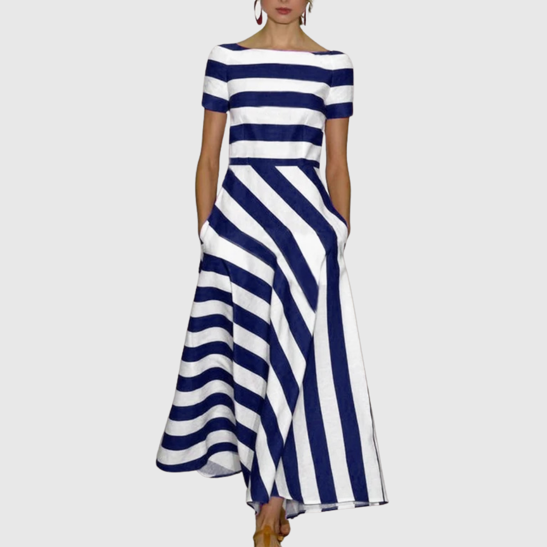 Seraphine™ | Striped Fluid Dress