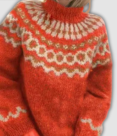 Violetta™ | Snug Turtleneck Knit Sweater