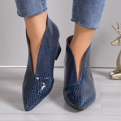 Isabella™ | Curved Ankle Boots