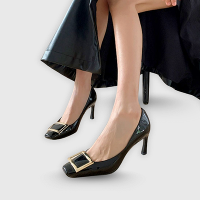 Tessa™ | Metallic Block Heel Sandal