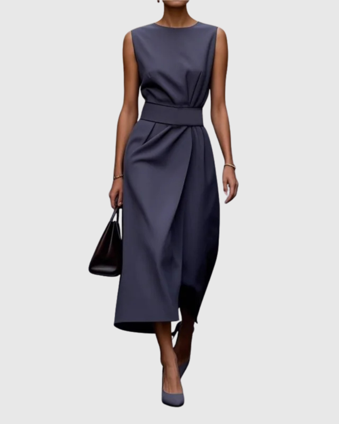 Aubrielle™ | Elegant Round-Neck Dress