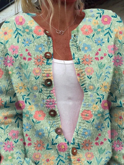 Valentina™ | Summer Field Floral Cardigan