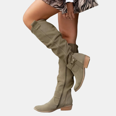 Zoe™ | Elegant Low-Heeled Boots
