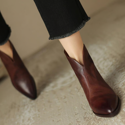 Sierra™ | Luxe Low-Heel Ankle Boots