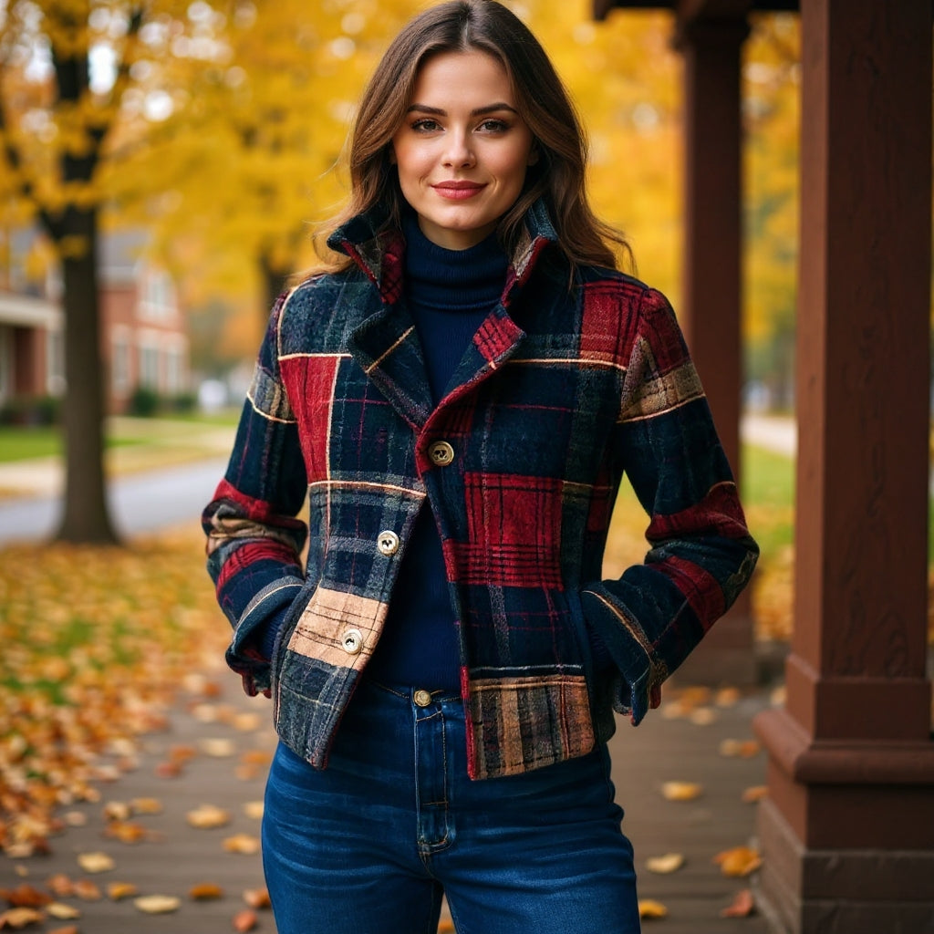 Rosalie™ | Retro Plaid Jacket