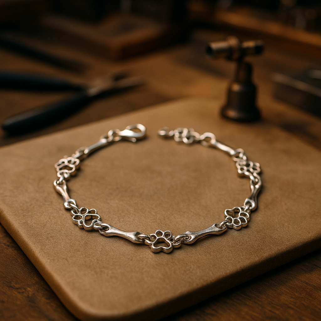 Liora™ | Paw &amp; Bone Charm Bracelet