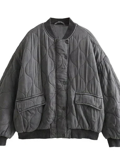 Tessa™ | Oversized Padded Bomber Jacket