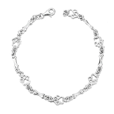 Liora™ | Paw &amp; Bone Charm Bracelet