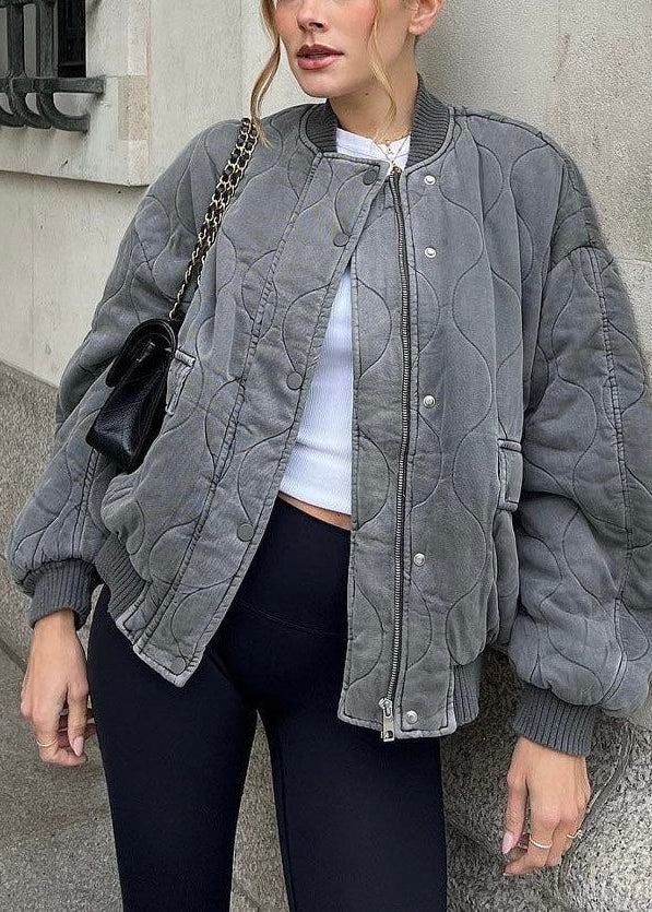 Tessa™ | Oversized Padded Bomber Jacket