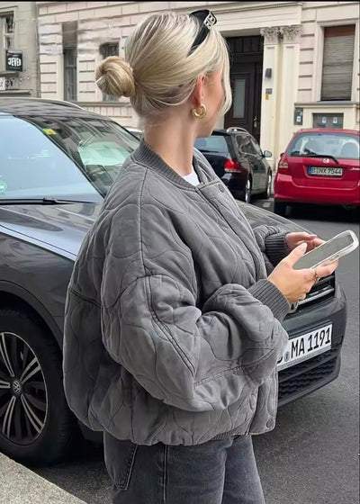 Tessa™ | Oversized Padded Bomber Jacket
