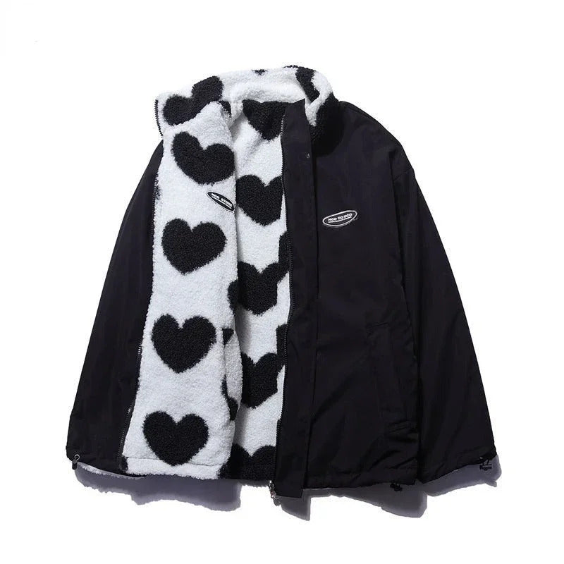 Riley™ | Reversible Heart-Pattern Jacket