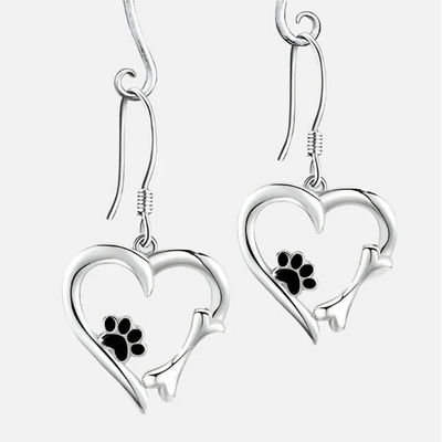 Calista™ | Heart Paw Dangle Earrings