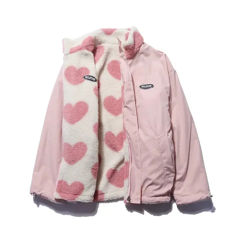 Riley™ | Reversible Heart-Pattern Jacket