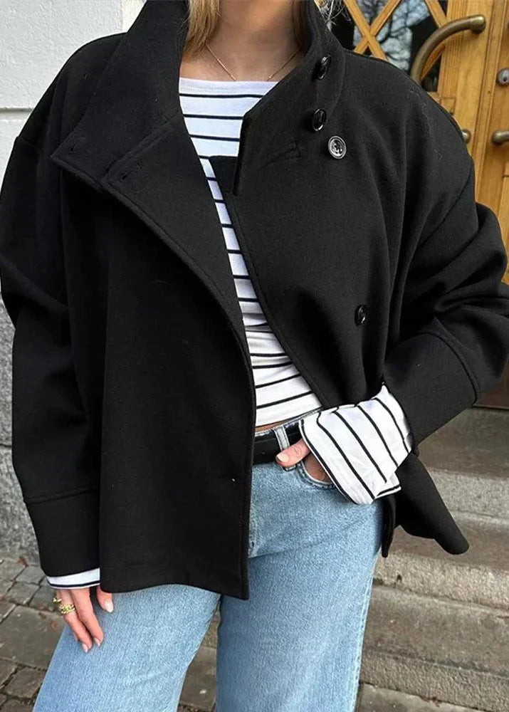 Sloan™ | High-Neck Classic Wool Coat